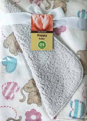 BABY DOUBLE SIDED FUN FLEECE BLANKET - FTX Clothing